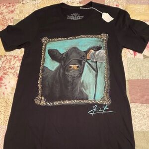 Crazy Train Charcoal Graphic Tee Small NWT